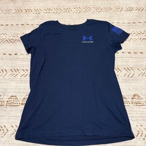 Under Armour Dark Blue Freedom Tee